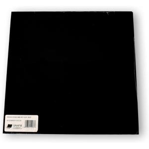 imageGrafix Opaque Craft Plastic  010quot Craft Plastic Film Durable and Flexible Film Perfect for DIY Crafts Mixed Media Fluid Art Watercolors and Stamping White ampamp Black 12X12 Pack of 30