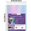 imageComputer Grafix Adhesive Backed Inkjet Film  SelfStick Printable Film for Creating Custom Journals Stickers Photos Jewelry and More Ink Jet Printers Only 85 x 11 Rainbow Pack of 50