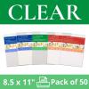 imageComputer Grafix Laser Film  85 x 11 Clear Pack of 50 Printable Film for Creating Custom Overlays Journals Window Effects Stickers Photos Jewelry and More Laser Printers Only