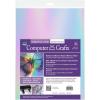 imageComputer Grafix Adhesive Backed Inkjet Film  SelfStick Printable Film for Creating Custom Journals Stickers Photos Jewelry and More Ink Jet Printers Only 85 x 11 Rainbow Pack of 50