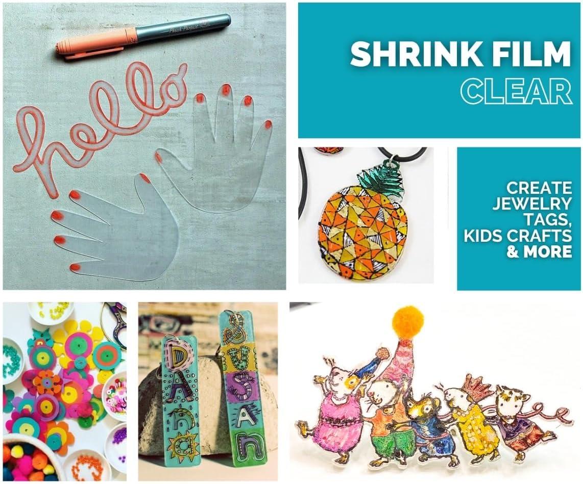 imageGrafix Shrink Film  85quotx11quot Sheets Design Your Art and Shrink It to Create Jewelry Embellishments Paper Crafts Gift Tags Ornaments and More