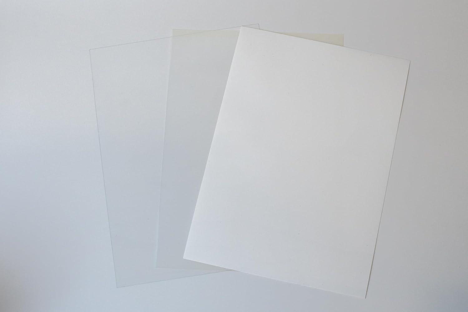 imageGrafix Shrink Film  85quotx11quot Sheets Design Your Art and Shrink It to Create Jewelry Embellishments Paper Crafts Gift Tags Ornaments and MoreClearMatteWhite