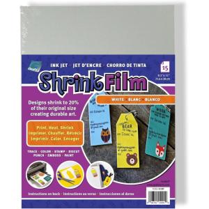 imageGrafix InkJet Printable White Opaque Shrink Film  85quotx11quot Print Cut and Shrink It to create jewelry embellishments tags ampamp ornaments Shrink plastic is for kids of all ages Sheets Pack of 15