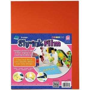imageGrafix Shrink Film  85quotx11quot Sheets Design Your Art and Shrink It to Create Jewelry Embellishments Paper Crafts Gift Tags Ornaments and MoreOrange
